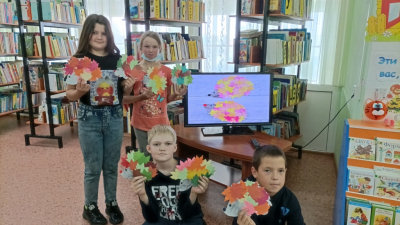 Мастер-класс по изготовлению осенней поделки прошел в Упоровской детской библиотеке