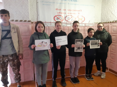 Профилактическая беседа для подростков «Вредным привычкам скажем НЕТ!» в Коркинском СДК
