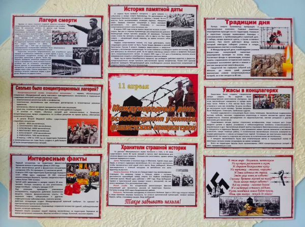 Выставка-информация «11 апреля — Международный день освобождения узников фашистских концлагерей»