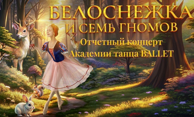 Академии танца «Ballet» покажет балет-сказку «Белоснежка и семь гномов»