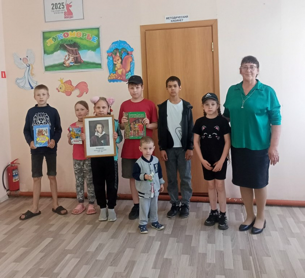 Познавательно-игровая программа для детей ко Дню памяти А.С. Пушкина в Жиряковском