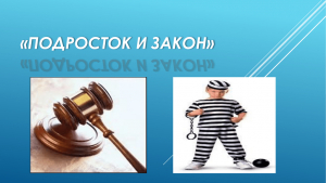 Информационно - познавательный час «Подросток и закон»