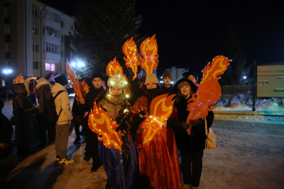 Впервые в Тобольске прошло общегородское новогоднее карнавальное шествие «Конек Горбунок»!