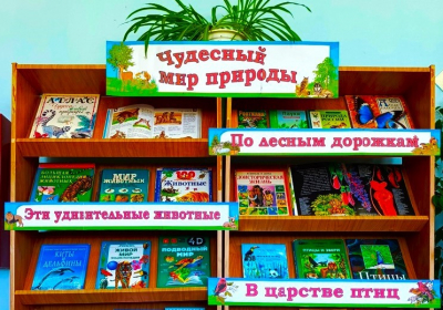 Книжная выставка &quot;Чудесный мир природы&quot;