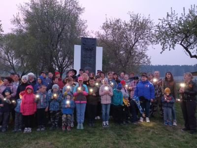 8 мая в селе Крашенинино прошла акция «Свеча Памяти»