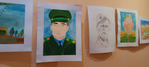 Выставка работ учащихся отделения изобразительного искусства &quot;Защитники Отечества&quot;